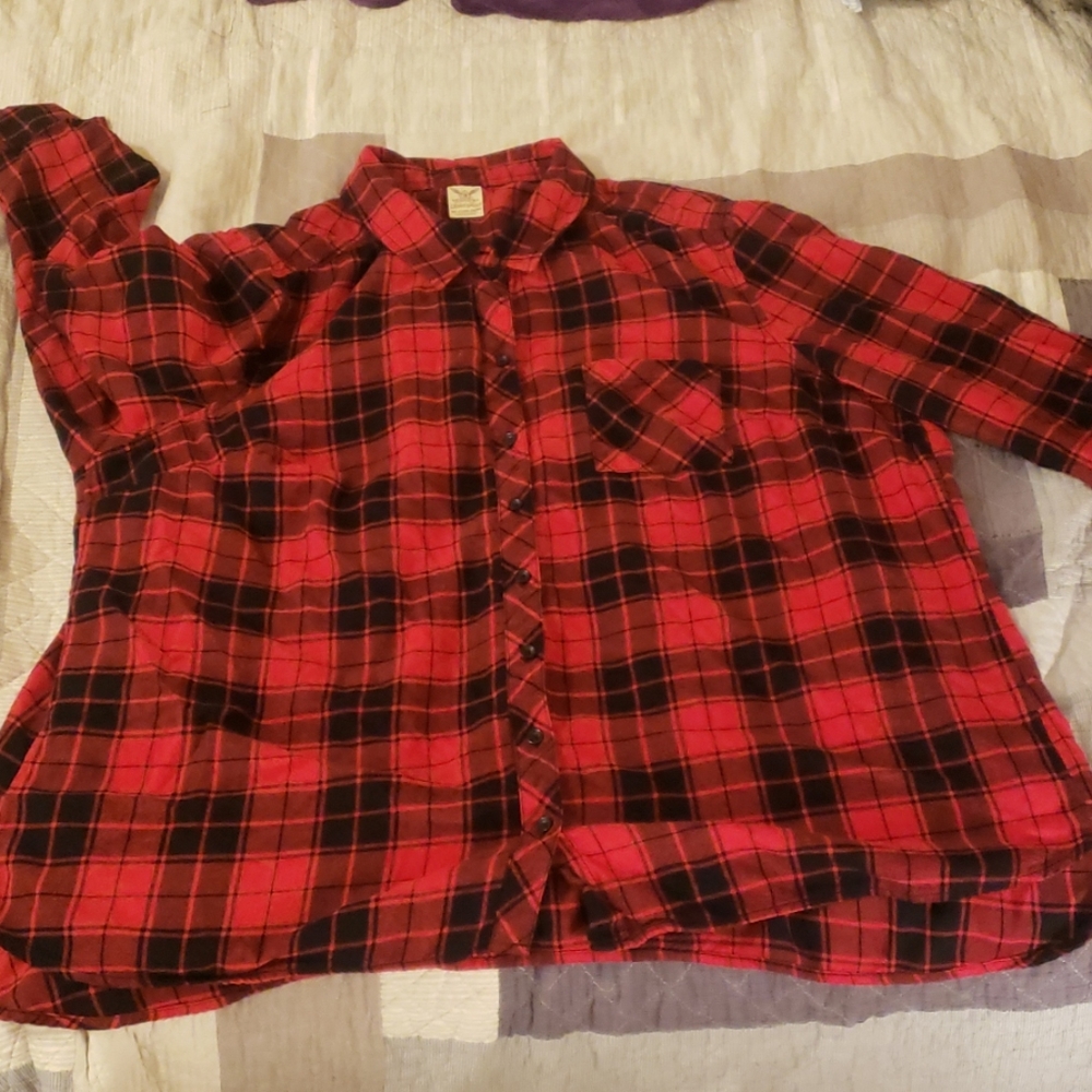Womens Red Flannel Cotton